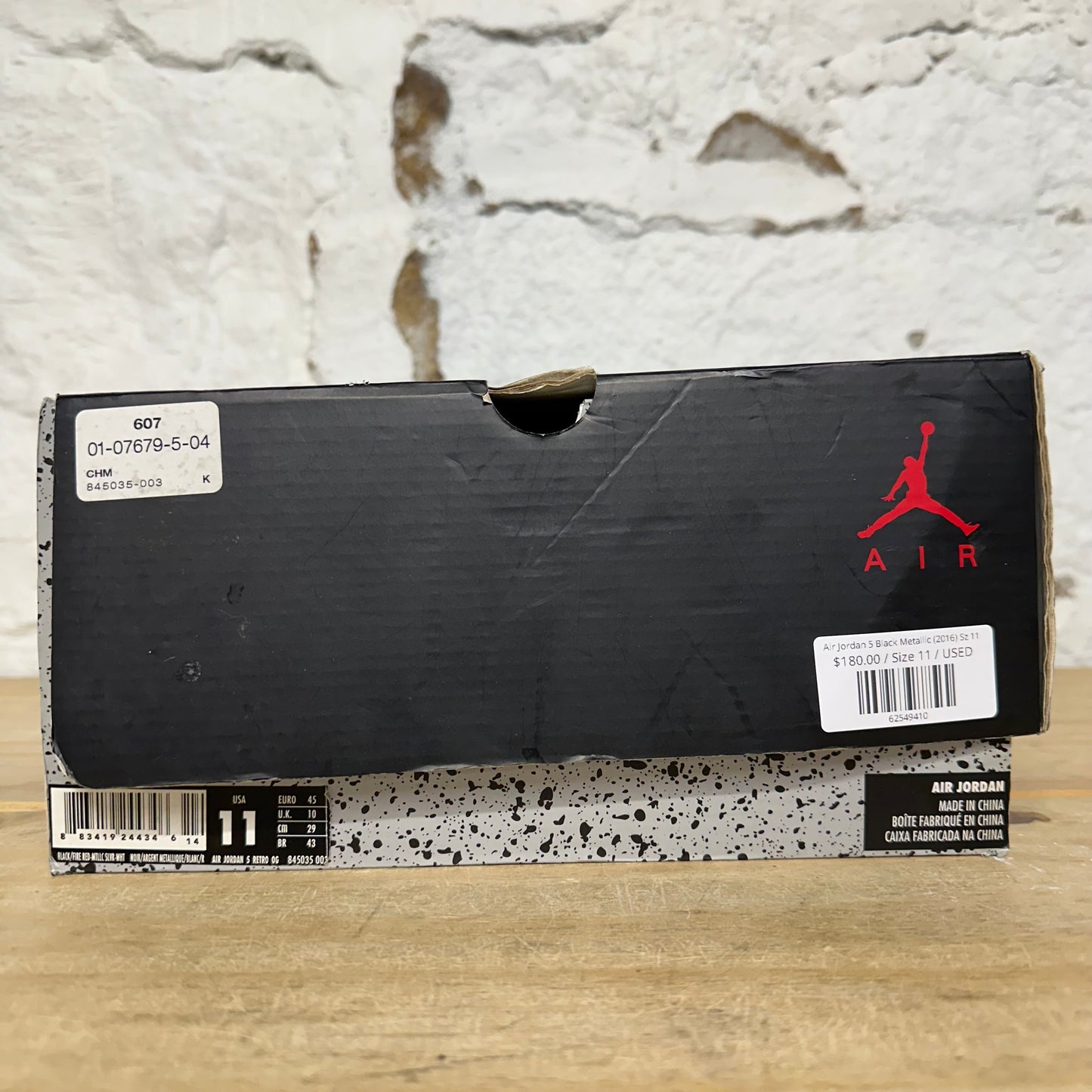 Air Jordan 5 Black Metallic (2016) Sz 11