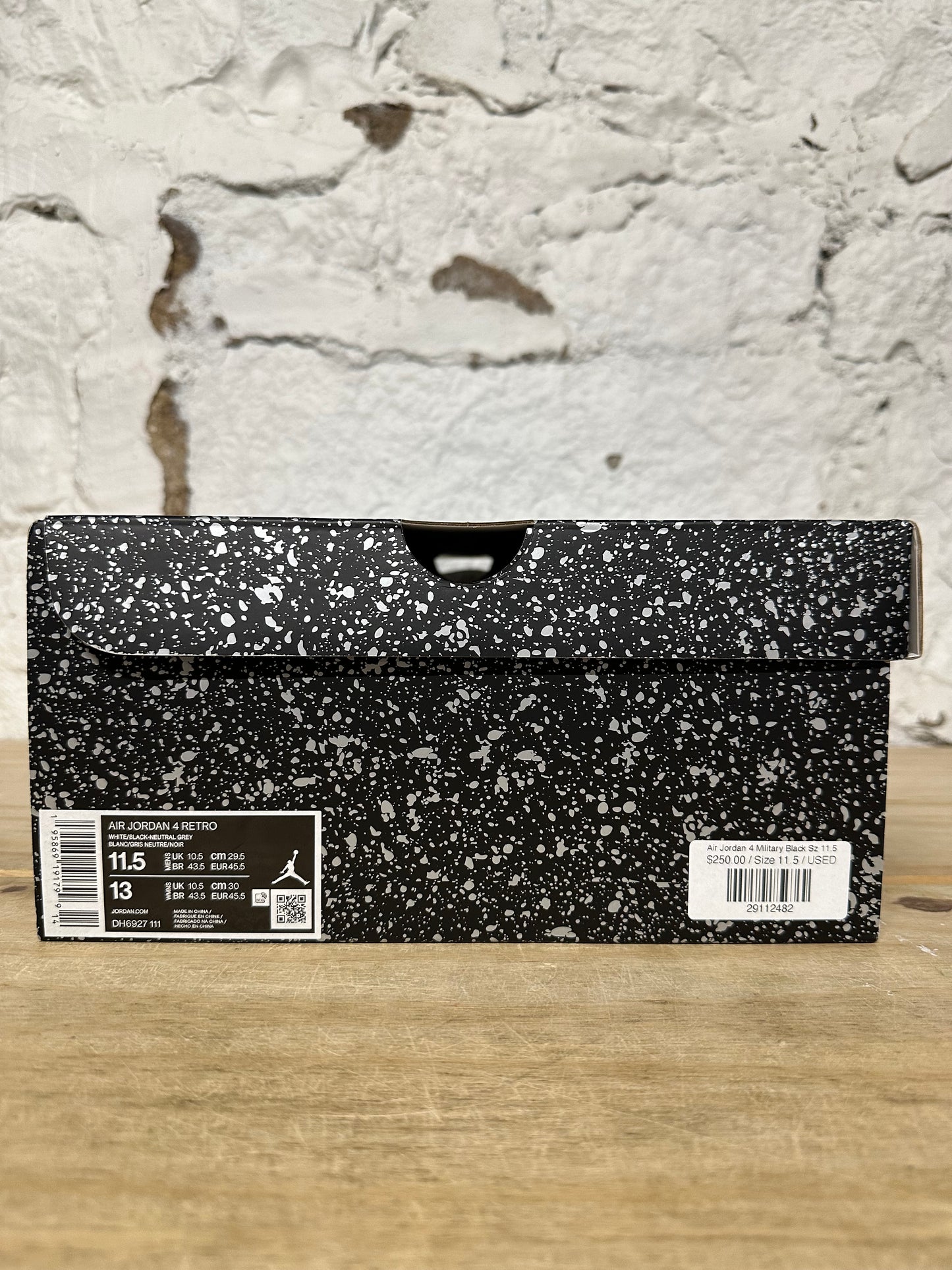 Air Jordan 4 Military Black Sz 11.5