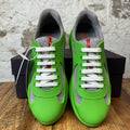 Prada Americas Cup Green Rubber Sneaker Sz 7 (40) DS