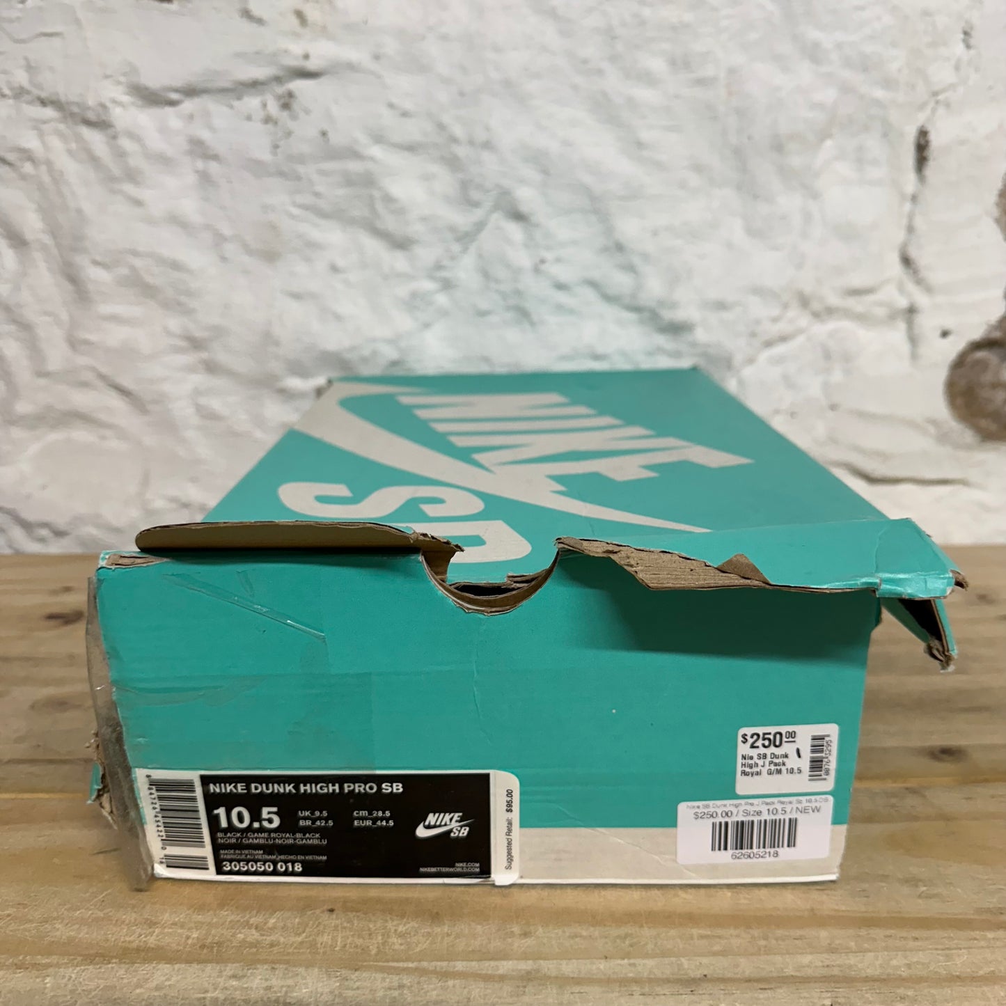 Nike SB Dunk High Pro J Pack Royal Sz 10.5 DS