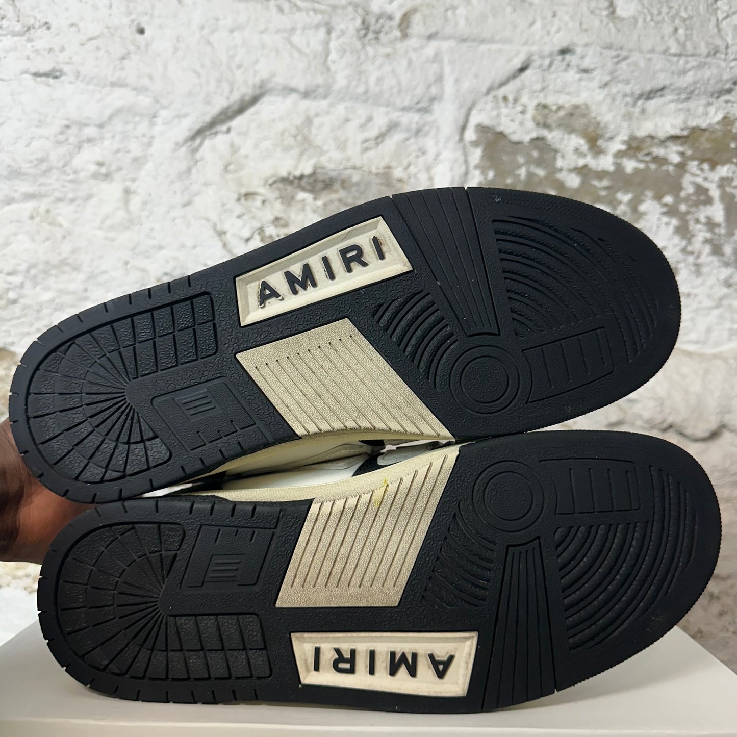 Amiri High White Skeleton Black White Sneaker Sz 10 (43) No Box