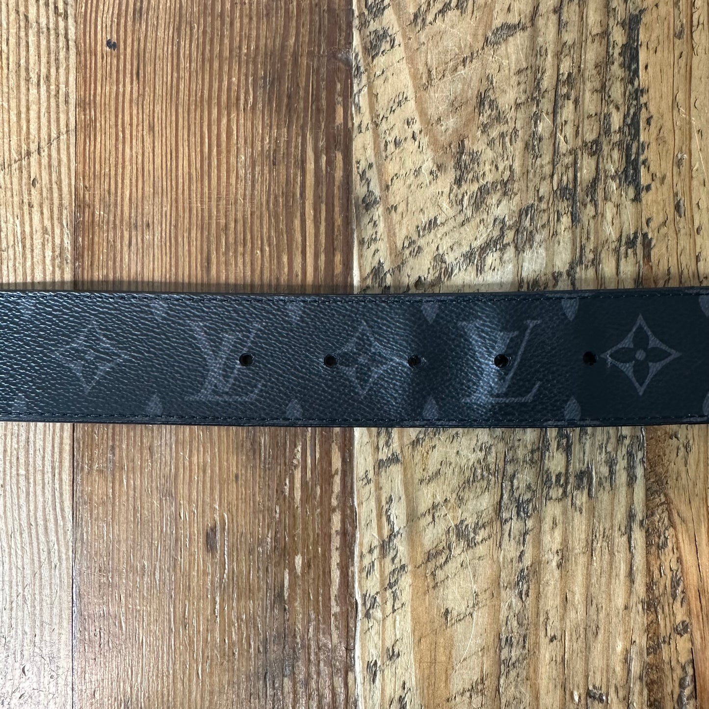 Louis Vuitton Monogram Eclipse Belt Sz (95/38) W/ Box