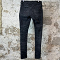 Amiri Plain Faded Black Denim Jeans Sz 30