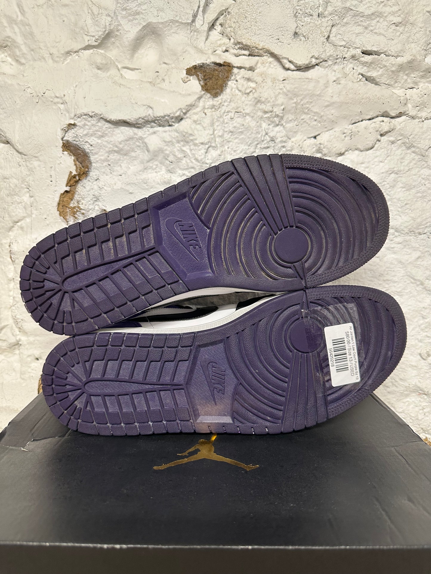 Air Jordan 1 Low Court Purple Sz 13
