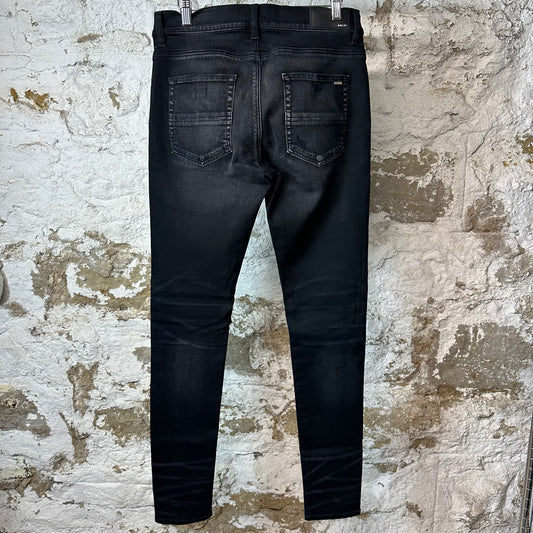 Amiri MX1 Brown Paisley Black Denim Jeans Sz 32