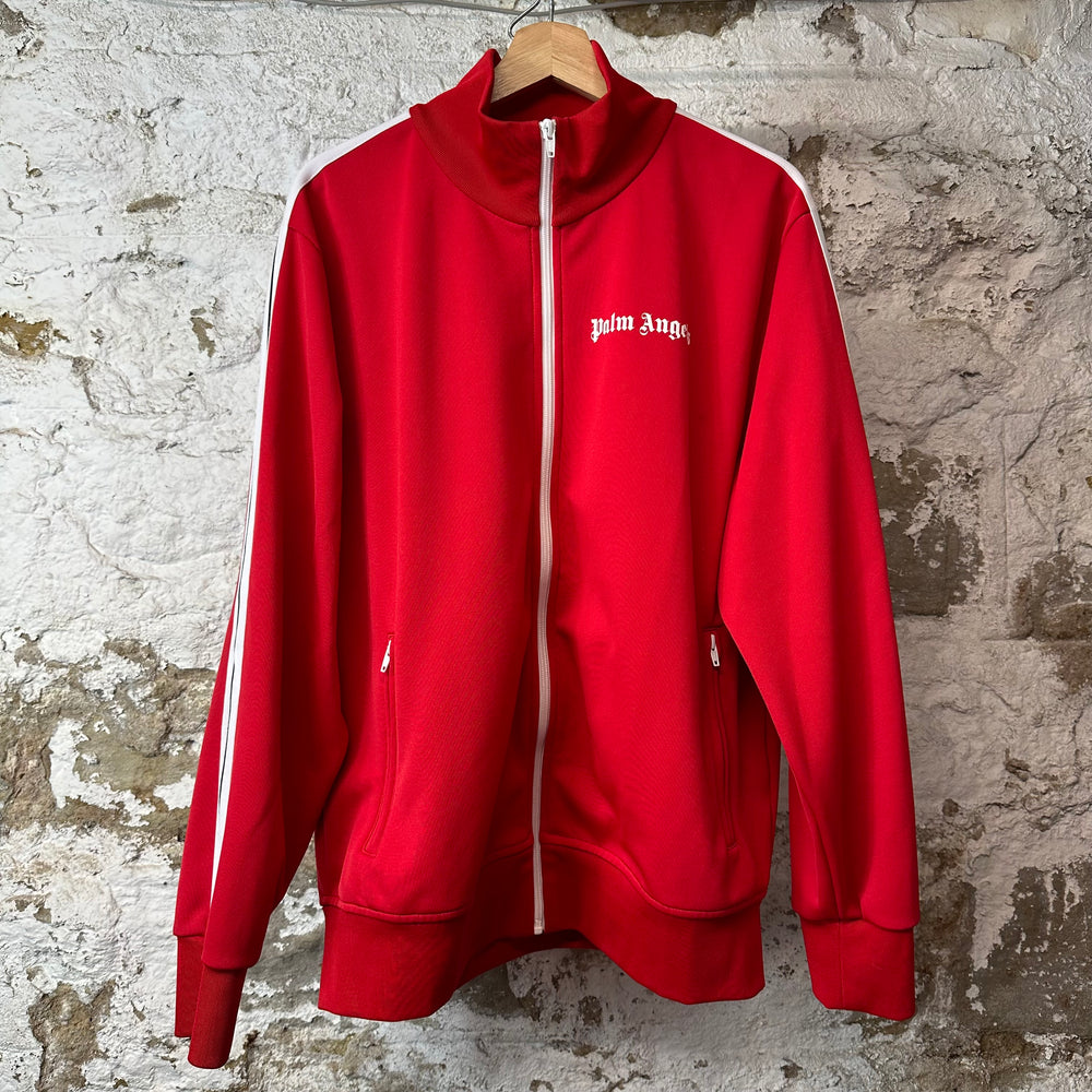 Palm Angels Red White Track Jacket Sz XXL
