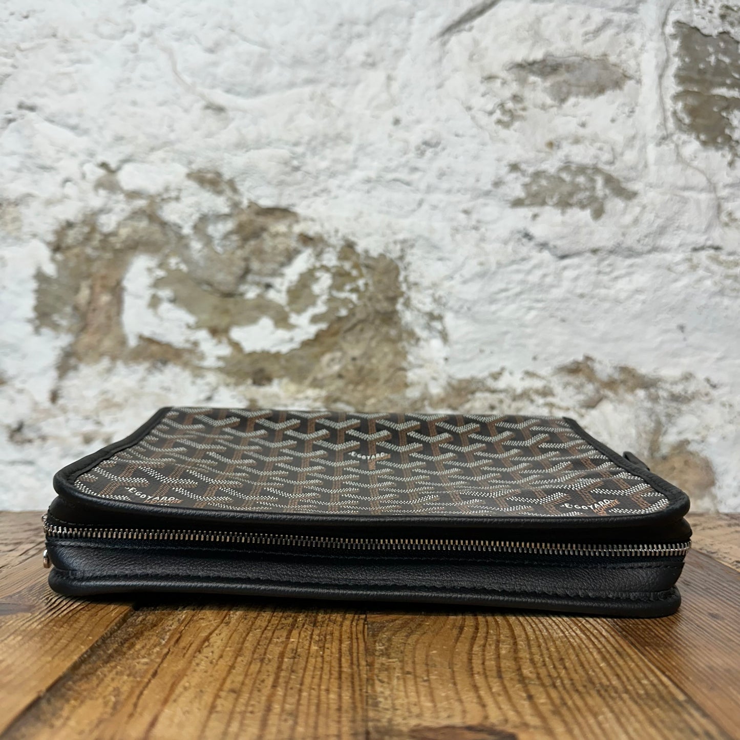 Goyard Jouvence Brown Monogram Black Toiletry Bag