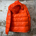 Moncler Maya Giubbotto Orange Puffer Jacket Sz L (5)