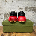 Gucci Rhyton Black Red Green Sneaker Sz 12.5