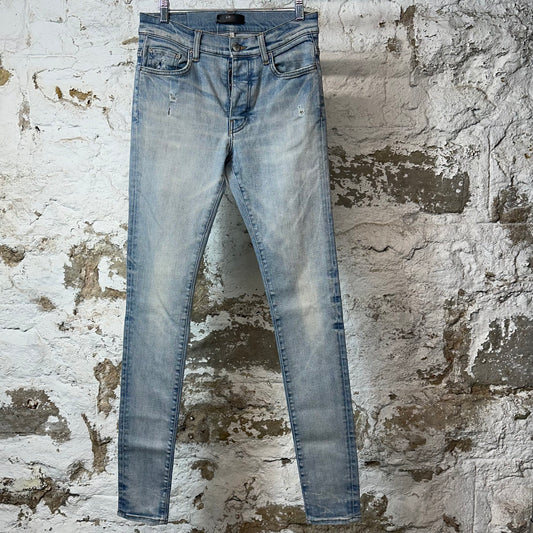 Amiri Plain Blue Denim Jeans Sz 29