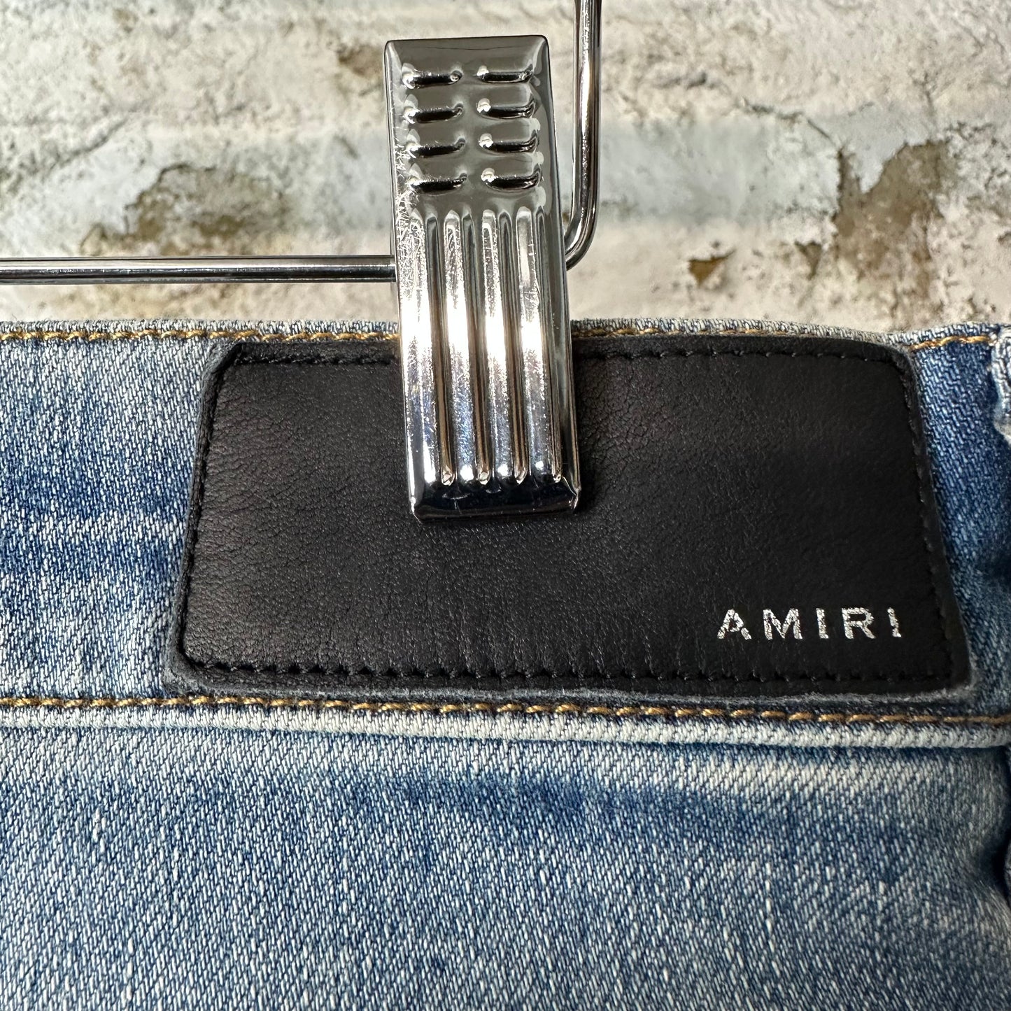 Amiri MX1 Blue Tie-Dye Blue Denim Jeans Sz 32