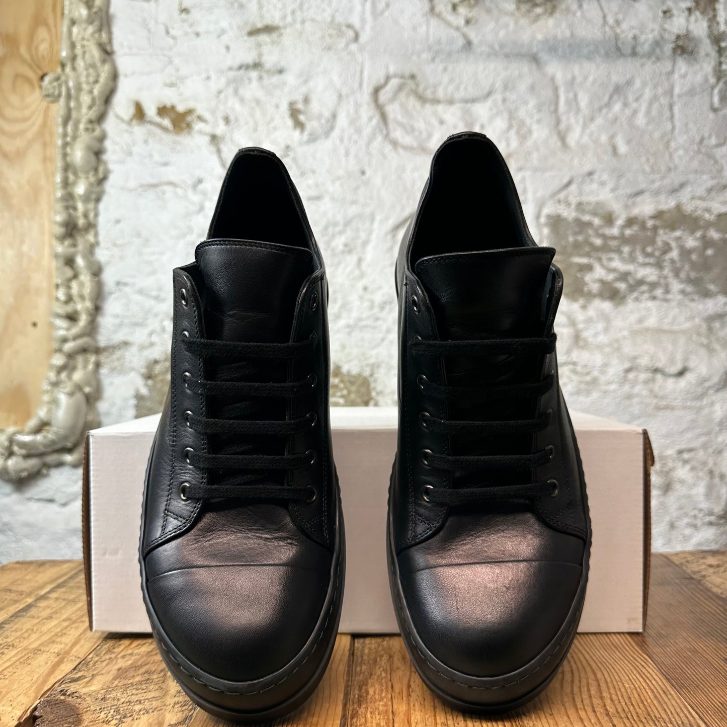 Rick Owens Triple Black Sneaker Sz 9 (42)