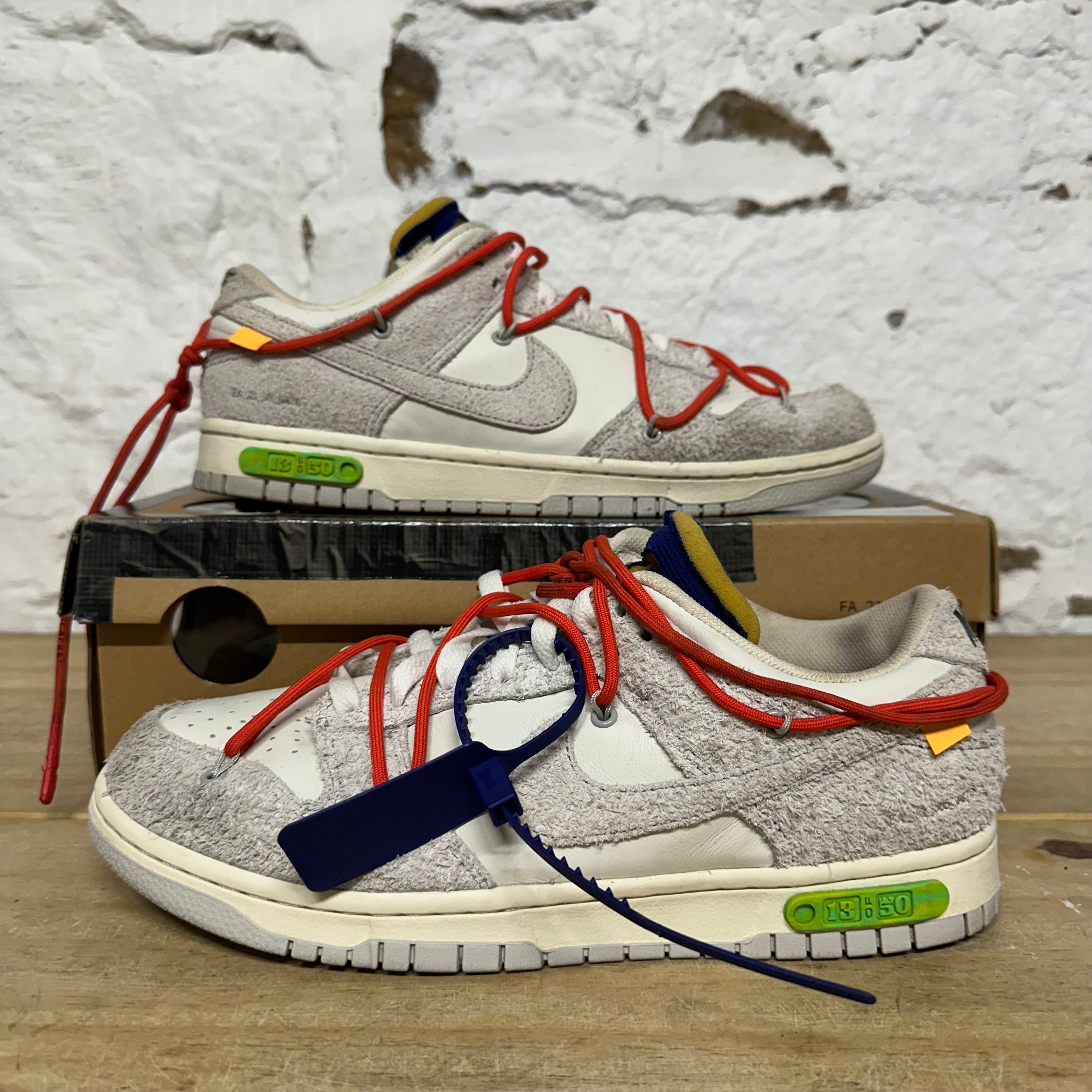 Nike Dunk Low Off-White Dunk Lot 13 Sz 9.5