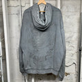 Saint Vanity Back Logo Grey Zip Up Hoodie Sz XXL