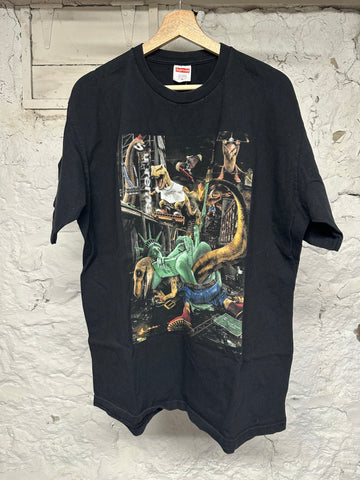 Supreme Dinosaurs Black T-Shirt Sz XL