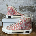 Dior B23 High Red Oblique White Sneaker Sz 10 (43)