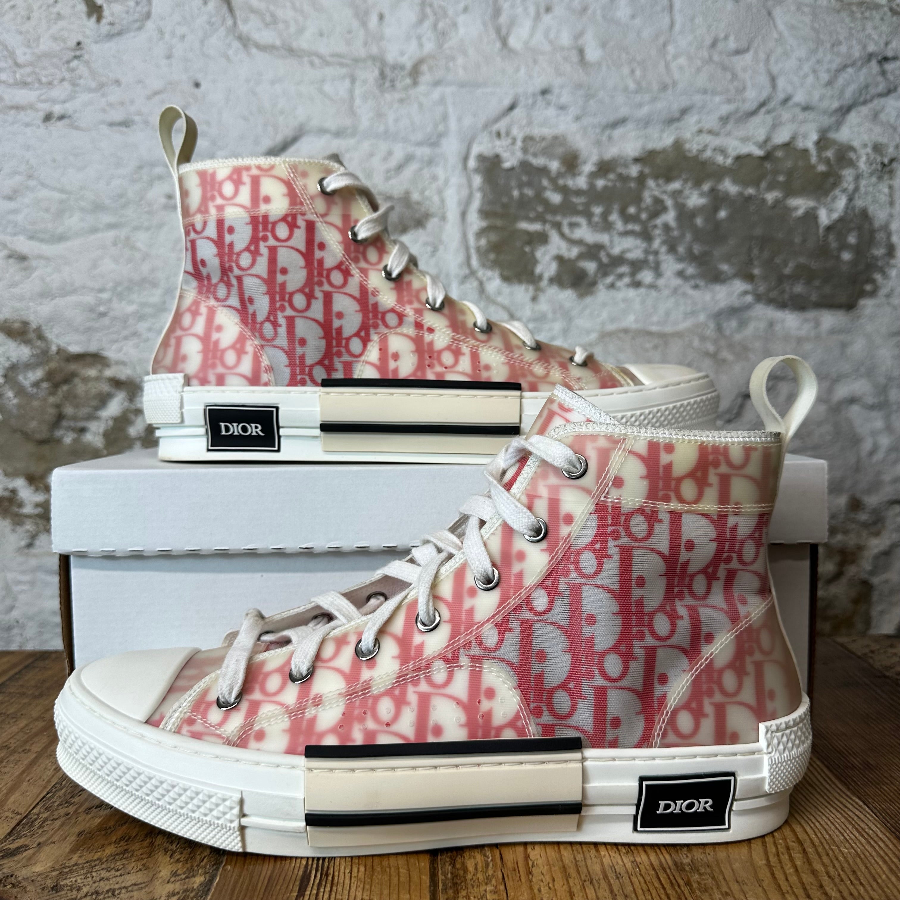 Dior B23 High Red Oblique White Sneaker Sz 10 (43)