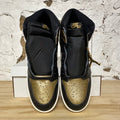 Air Jordan 1 High Black Metallic Gold Sz 12 DS