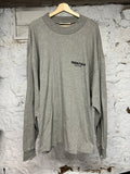 Fear of God  Essentials Dark Heather L/S T-Shirt Sz 2XL