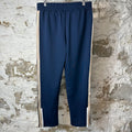 Palm Angels Navy Beige Track Pants Sz M