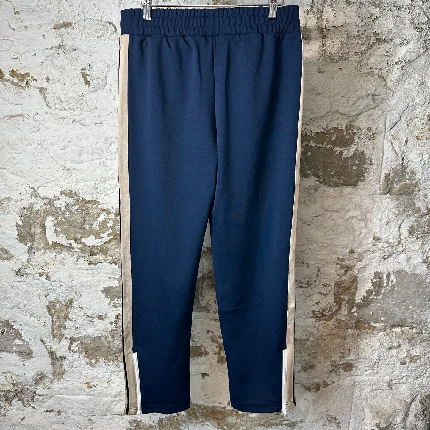 Palm Angels Navy Beige Track Pants Sz M