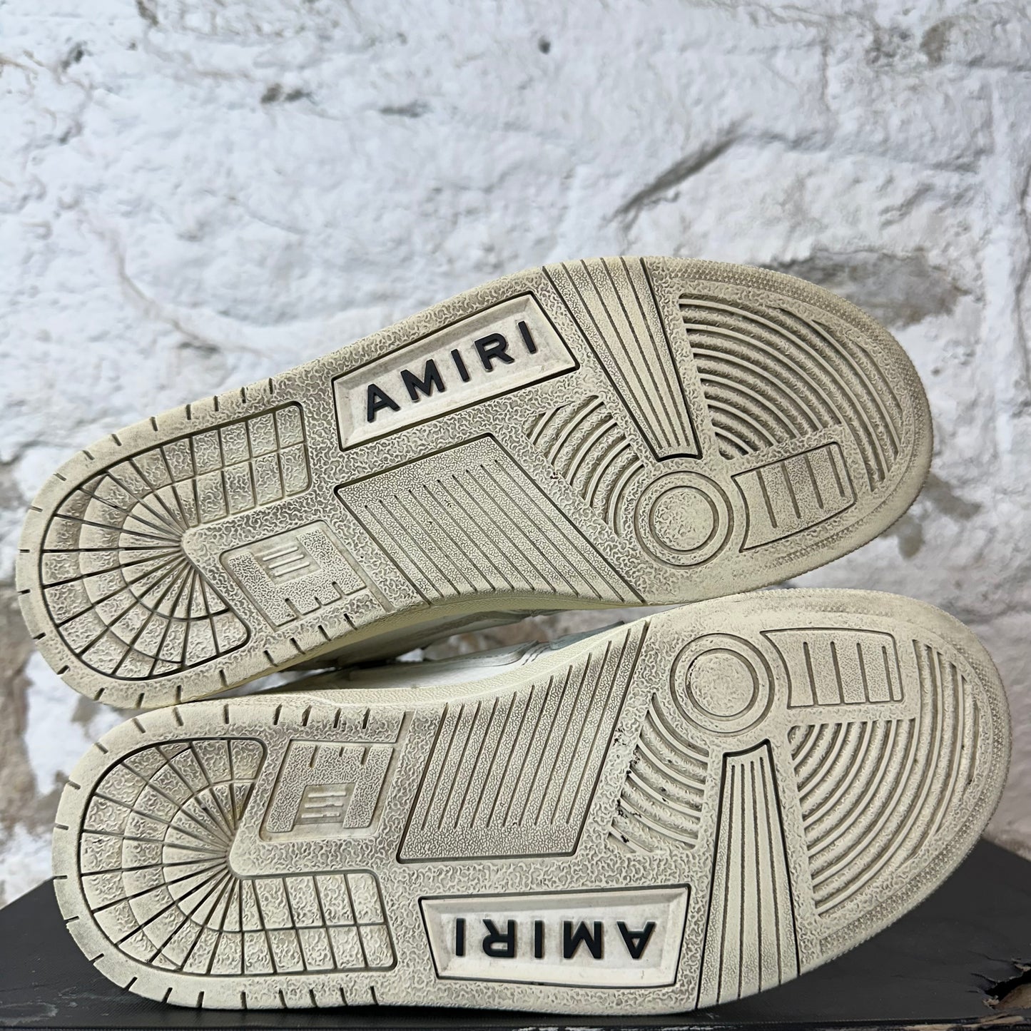 Amiri High Skeleton Triple White Sneaker Sz 7 (40)