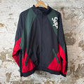 Supreme Paneled Black Red Green Track Jacket Sz L