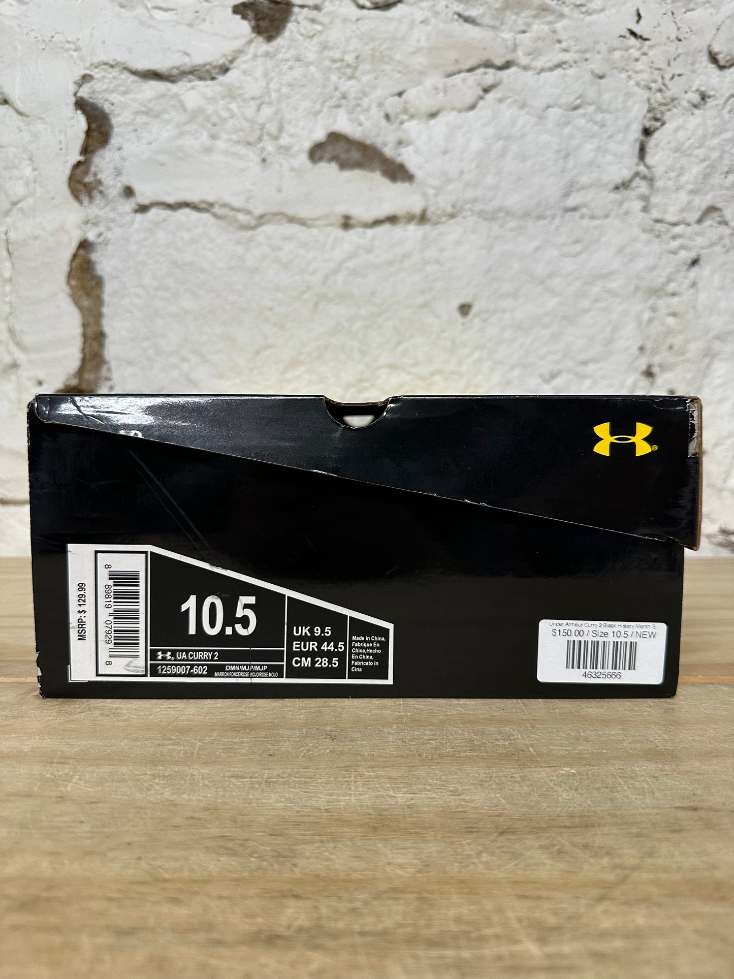 Under Armour Curry 2 Black History Month Sz 10.5 DS