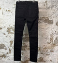 Amiri MX1 Brown Suede Black Denim Jeans Sz 33