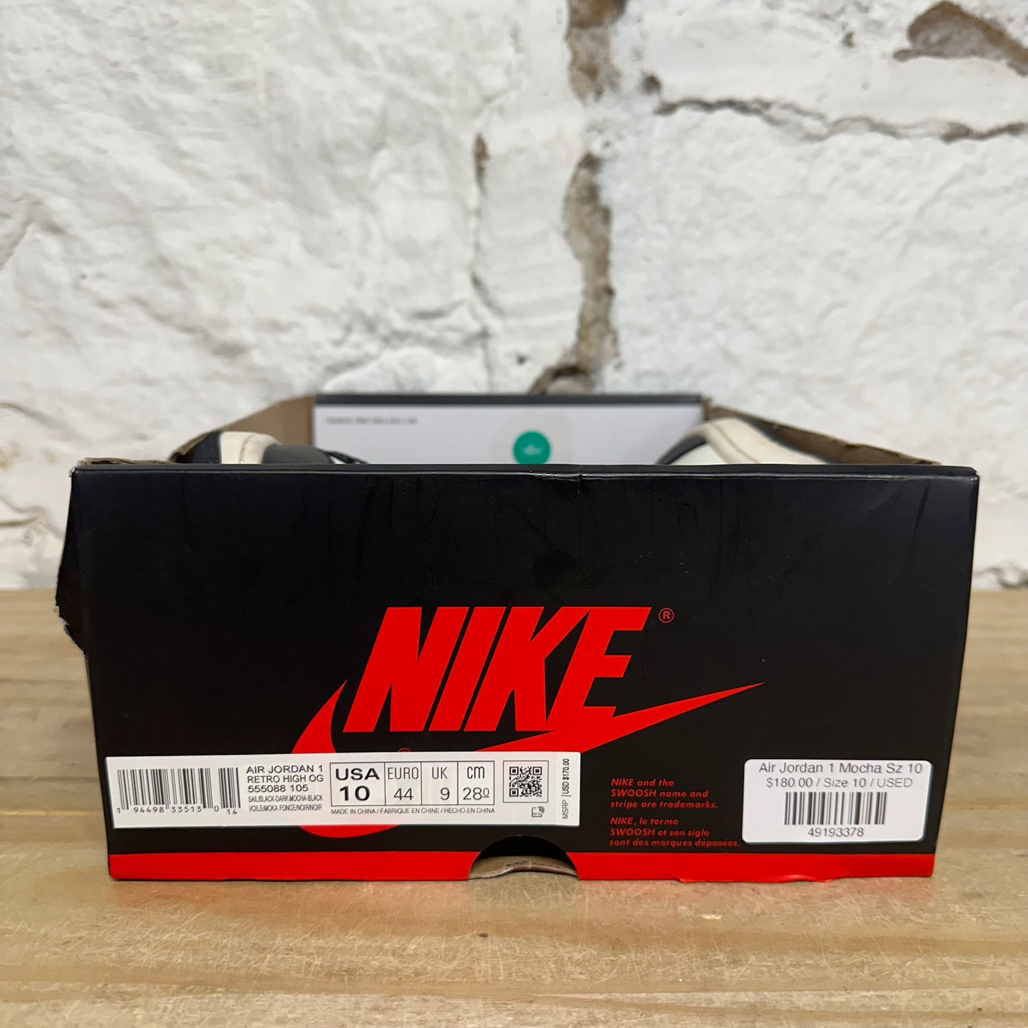 Air Jordan 1 High Dark Mocha Sz 10