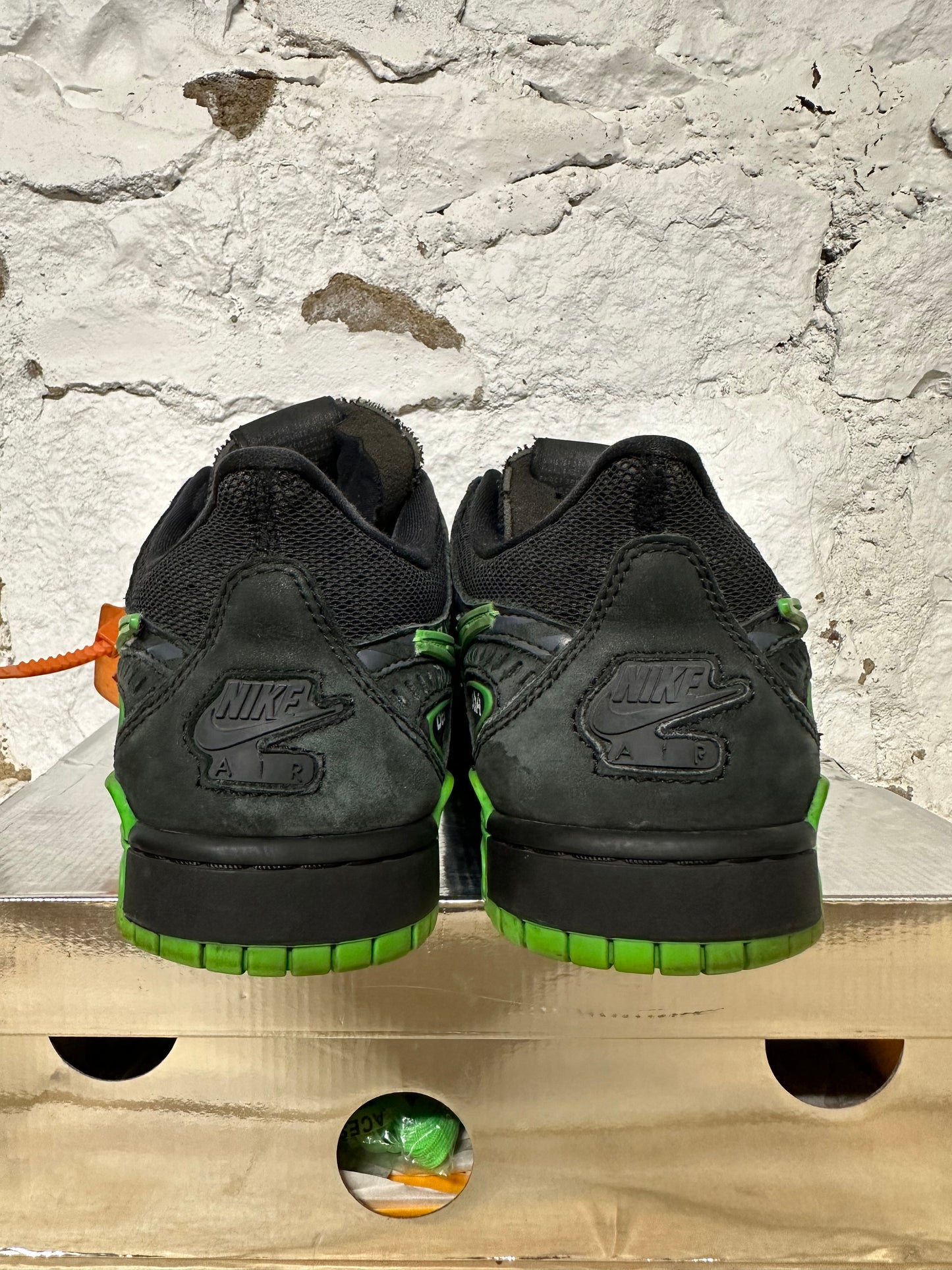 Nike Air Rubber Dunk Off-White Green Strike Sz 10.5