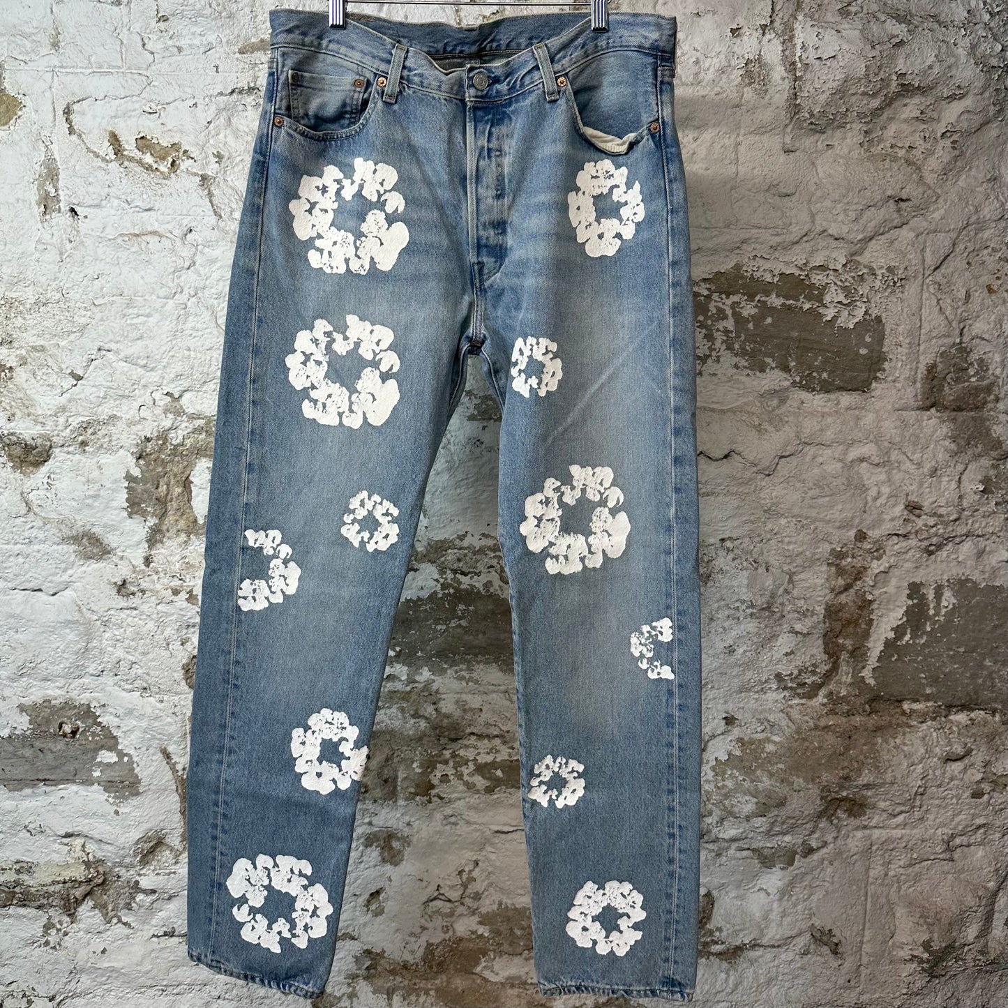 Denim Tears White CW Blue Denim Jeans Sz 36