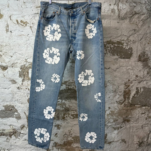 Denim Tears White CW Blue Denim Jeans Sz 36