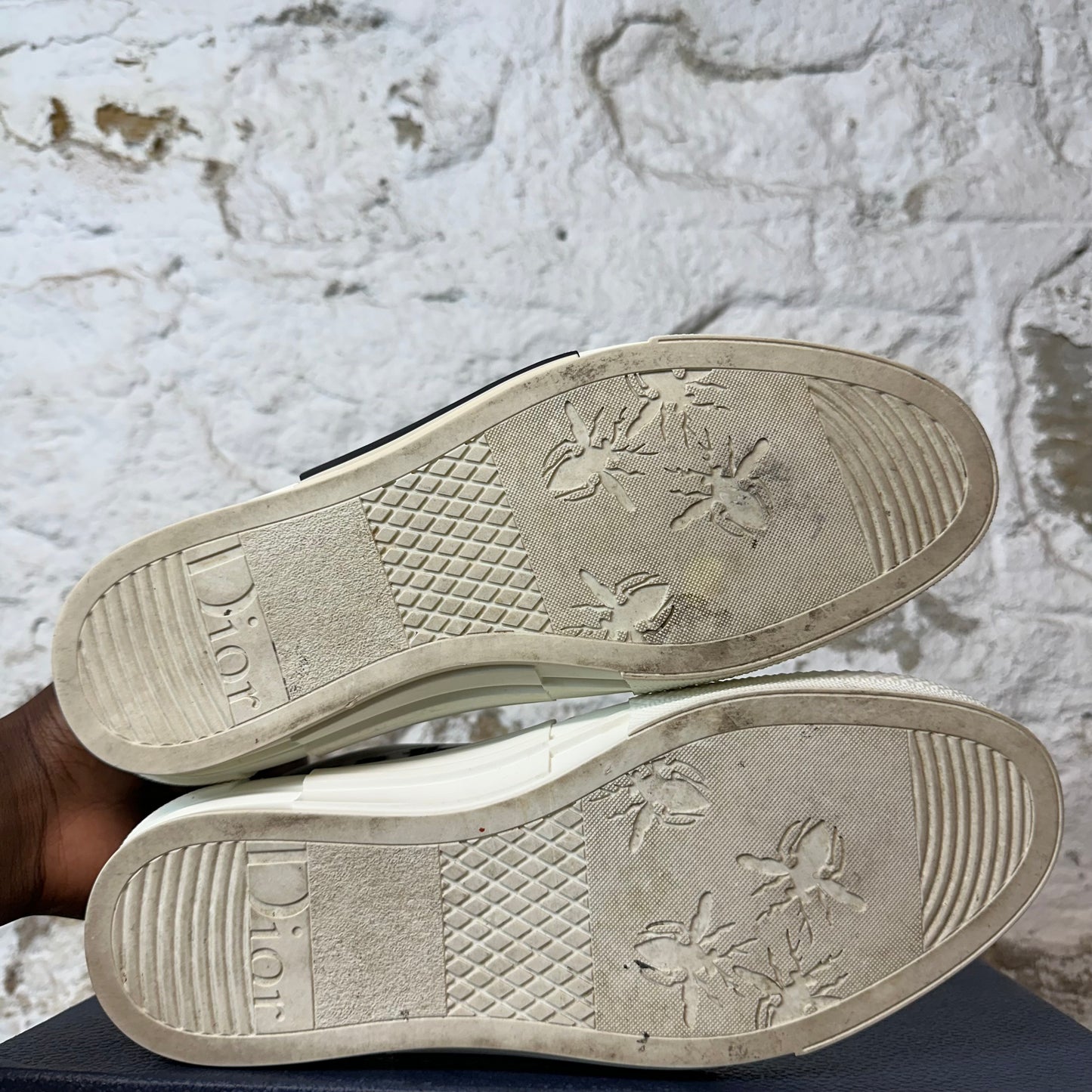Dior B23 Low Grey Oblique Cream White Sneaker Sz 9 (42)