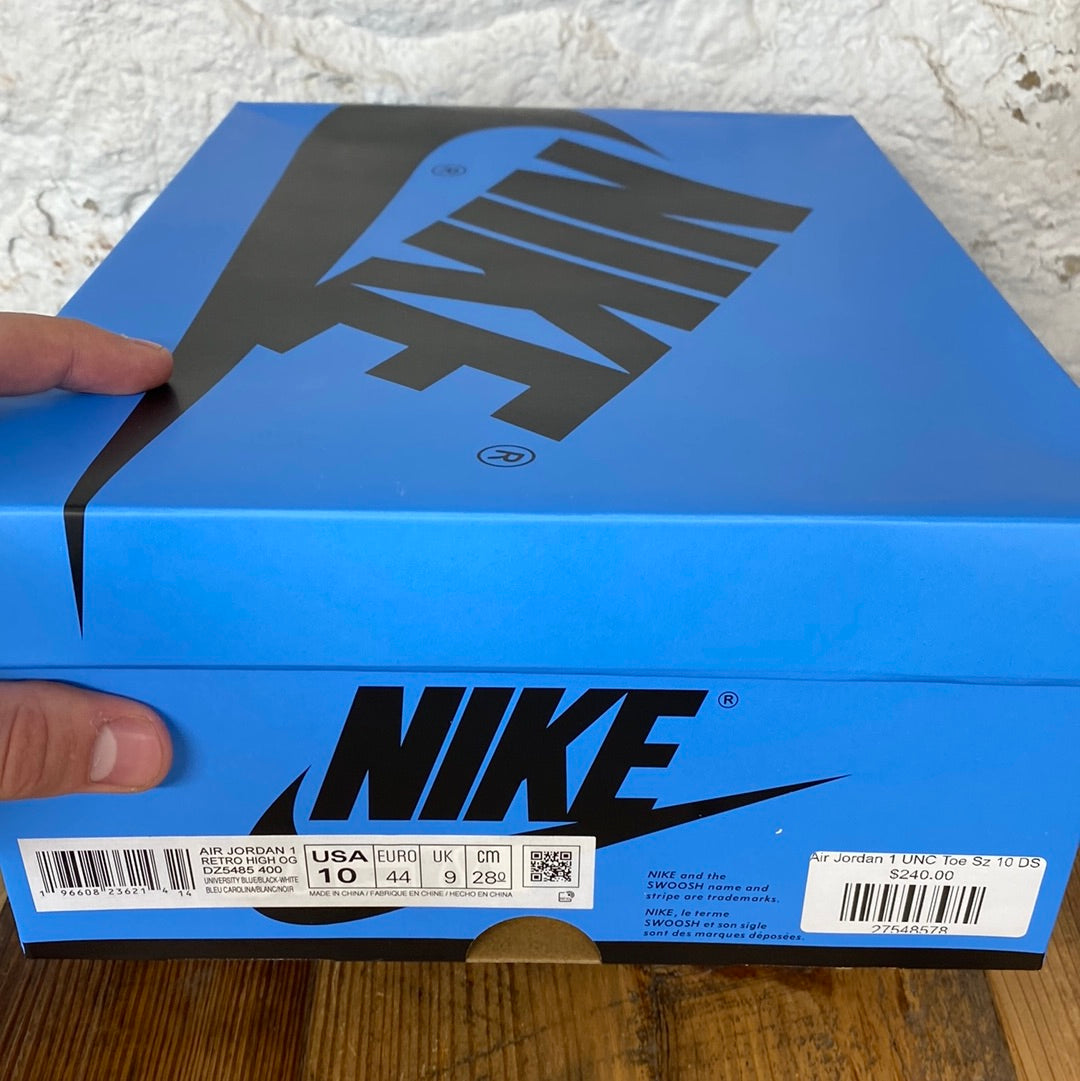 Air Jordan 1 UNC Toe Sz 10 DS