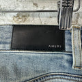 Amiri Quad Stitch Blue Denim Jeans Sz 30