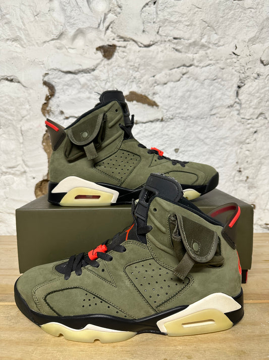 Air Jordan 6 Travis Scott Olive Sz 9.5