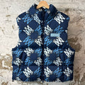 Amiri Spiral MA Puffer Vest Blue Sz L