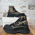 Alexander Mcqueen Beige Black Tread Boot Sneaker Sz 7 (40)