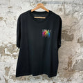 Amiri Multicolor AM Drip T-shirt Black Sz L