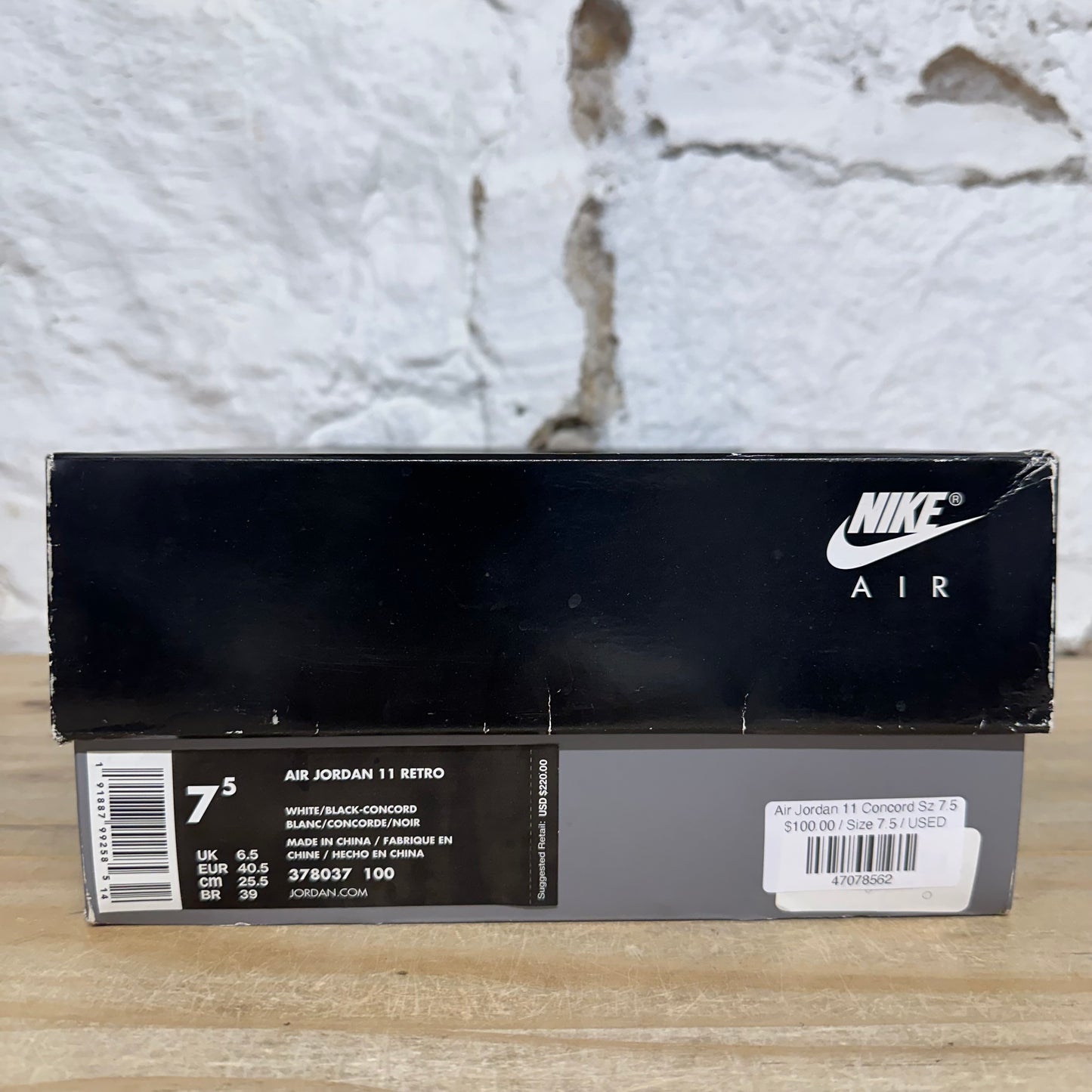 Air Jordan 11 High Concord Sz 7.5