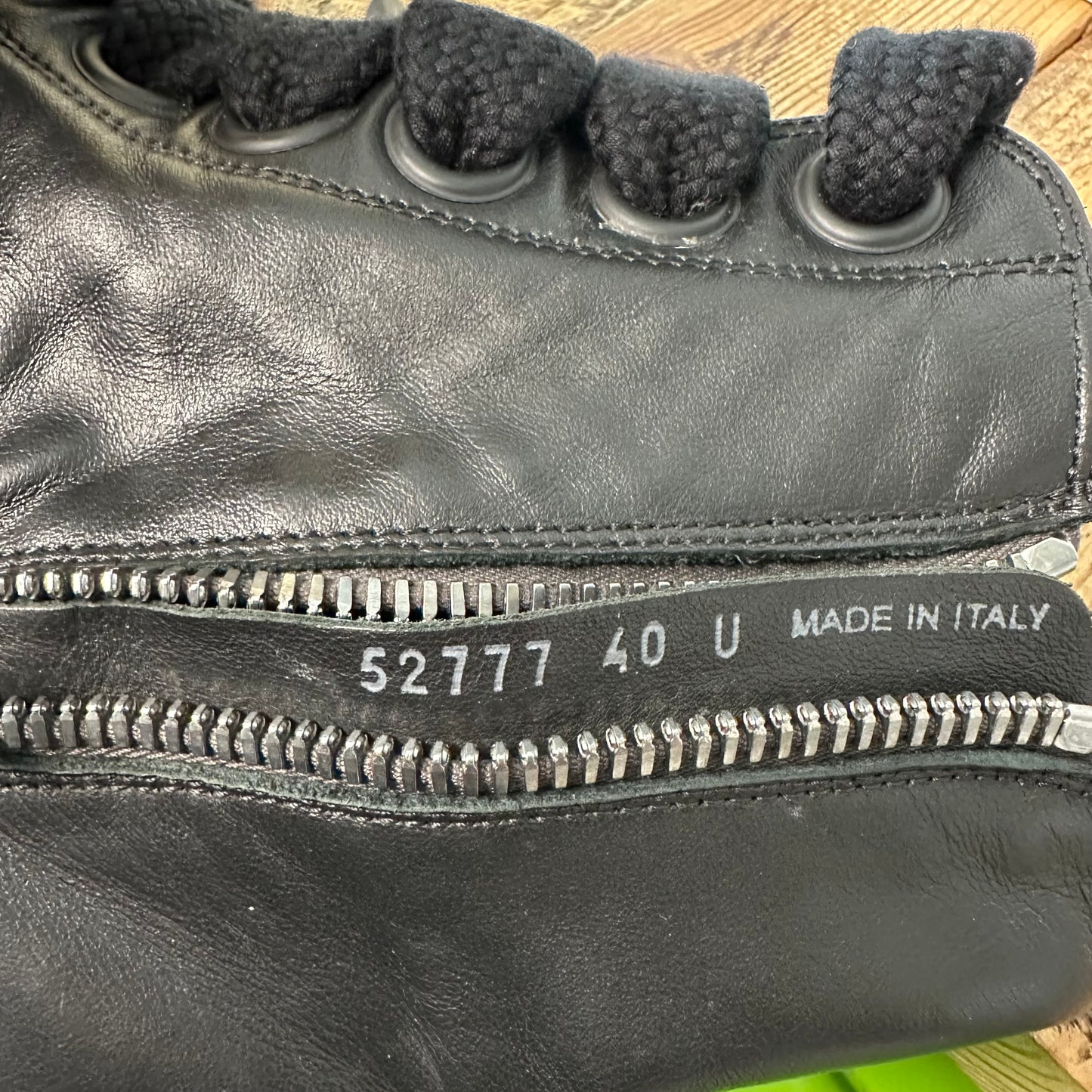 Rick Owens High Jumbo Lace Triple Black Sneaker Sz 7 (40)