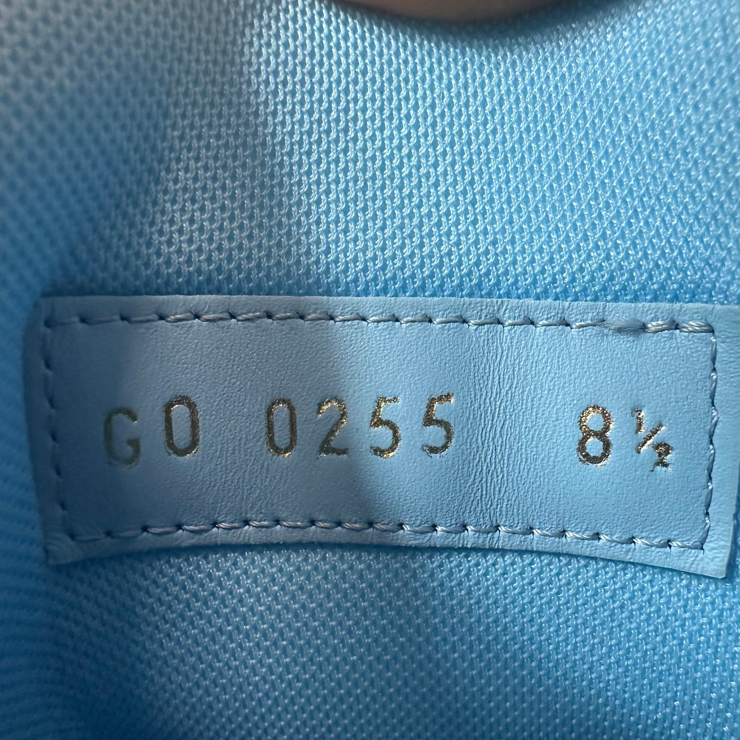 Louis Vuitton Baby Blue Monogram Trainer Sneaker Sz 10 (8.5LV) No Box
