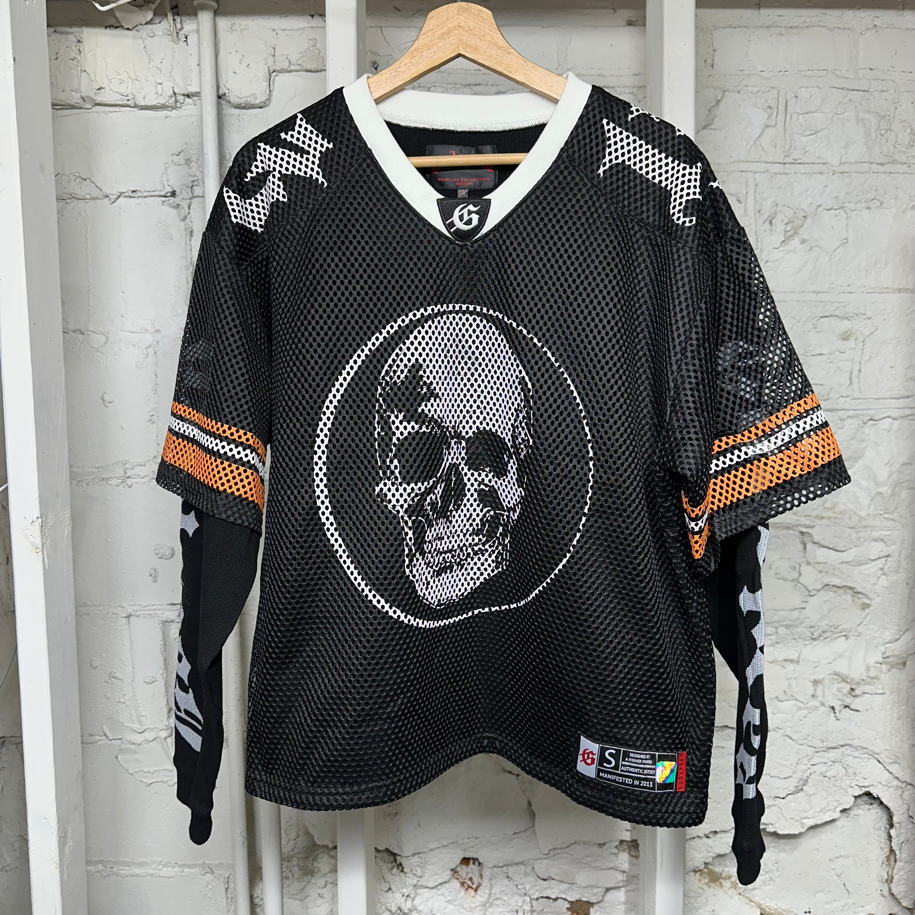 Godspeed Skull Jersey Long Sleeve Sz S