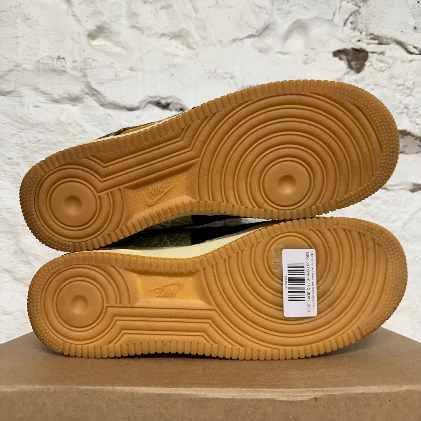 Nike Air Force 1 Force Low Travis Scott Cactus Jack Sz 10
