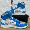 Air Jordan 1 High Off-White University Blue Sz 10