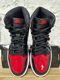 Air Jordan 1 High Patent Bred Sz 8.5