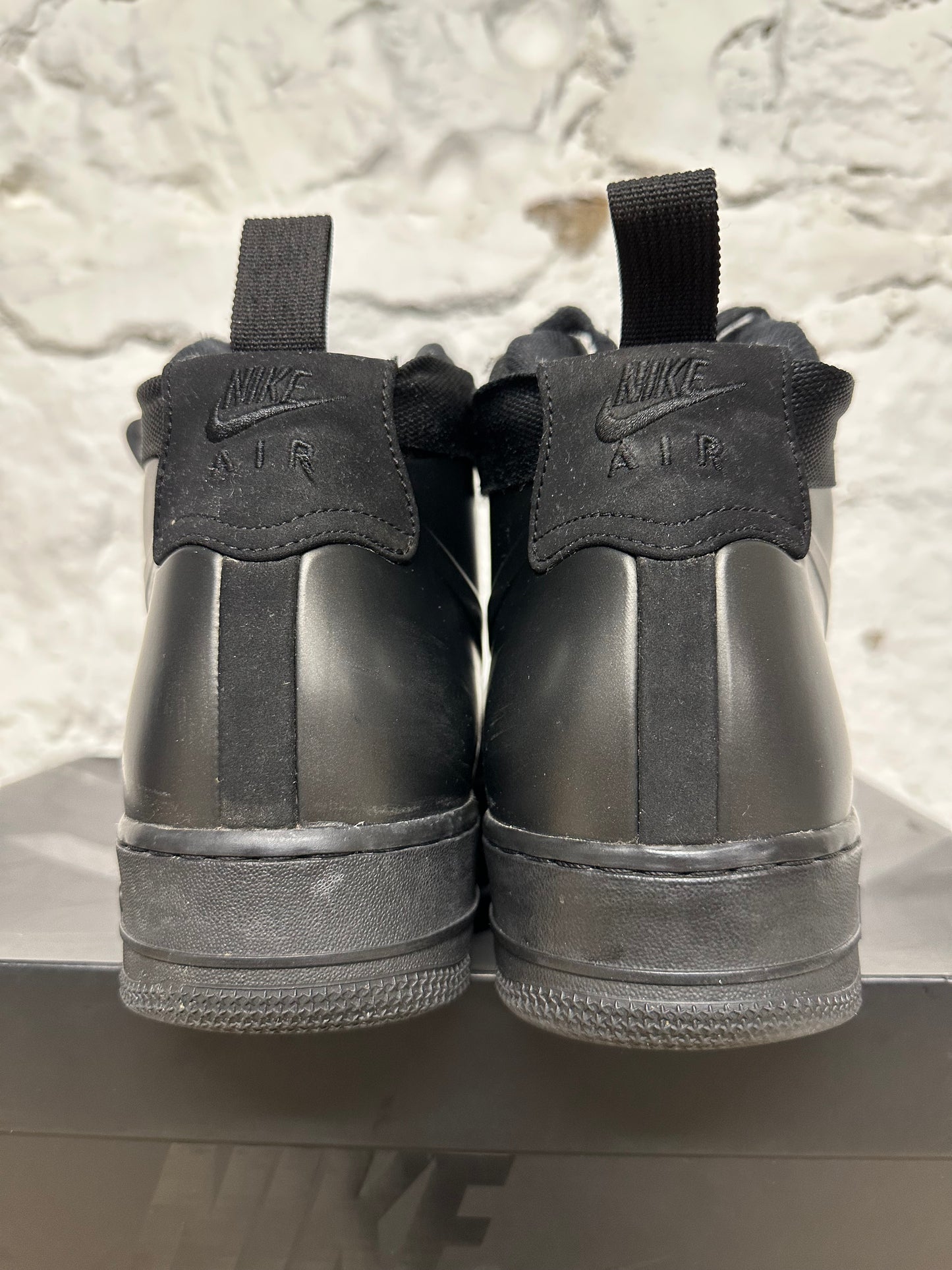 Nike Air Force 1 Foamposite Cup Triple Black Sz 12