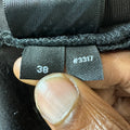 Amiri MX1 Black Leather Thrasher Black Denim Jeans Sz 38