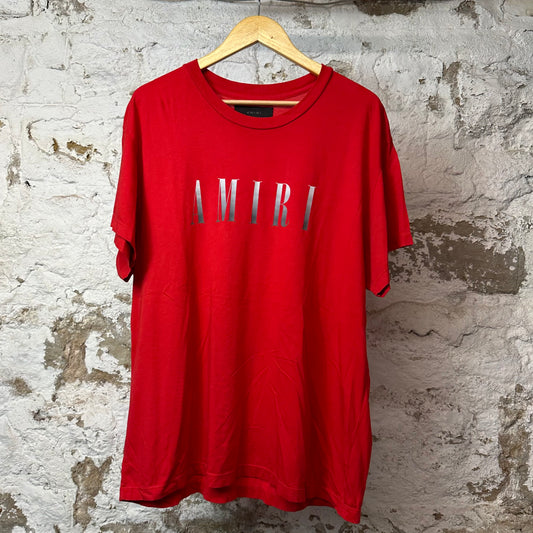 Amiri Gray Gradient Spell T-shirt Red Sz L